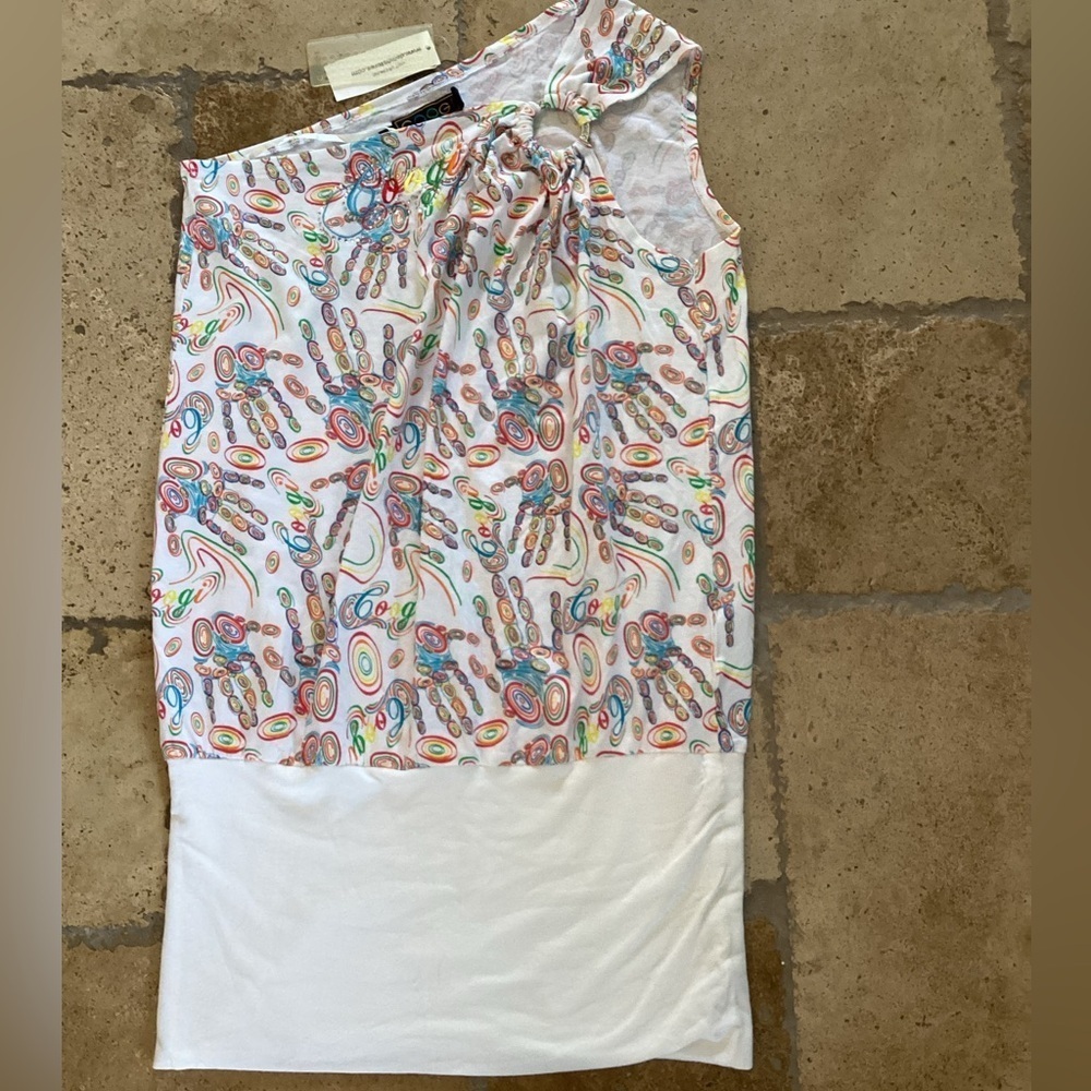 NWT-COOGI off the shoulder top-SZ L
PIT TO PIT 16”
Length 29”